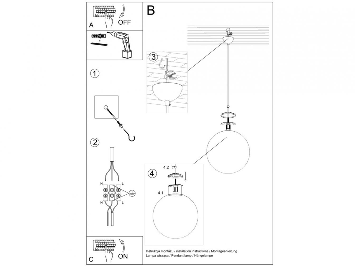 LED Wandleuchte Pinne